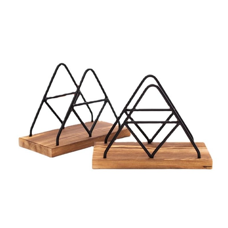 Napkin Holder, 1 Piece, Metal Napkin Holder, Wooden Napkin Holder,
