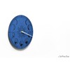 Moon Phase Wall Clock - Lunar Cycle - Round Blue