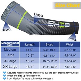 UV Protection Compression Arm Sleeves for Sports and Daily Use