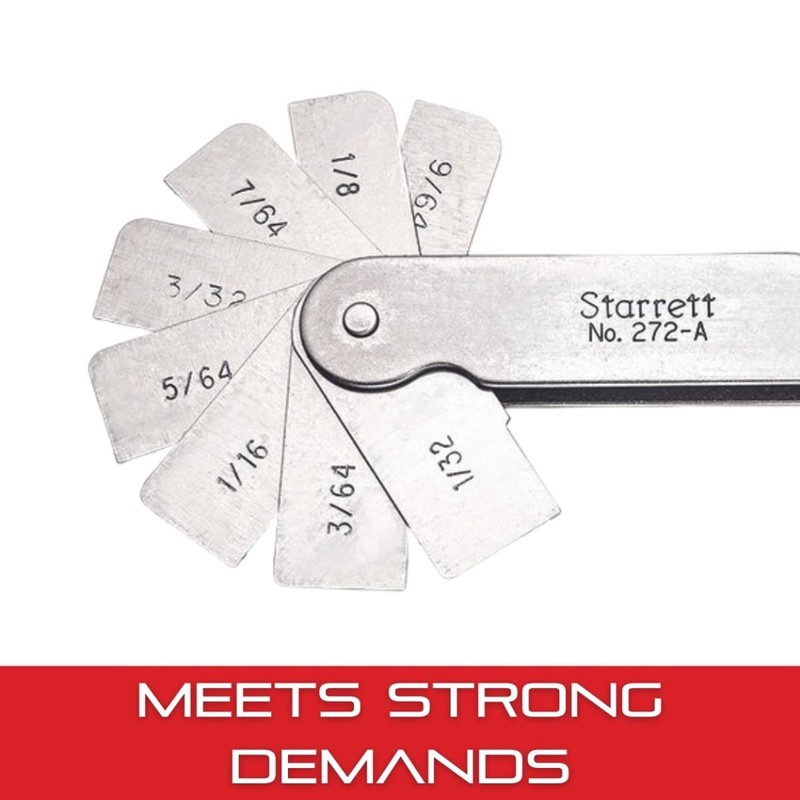 Starrett Fillet or Radius Gage for Convex and Concave Radii