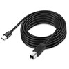 Flexible 6ft USB C to USB B Printer Cable for