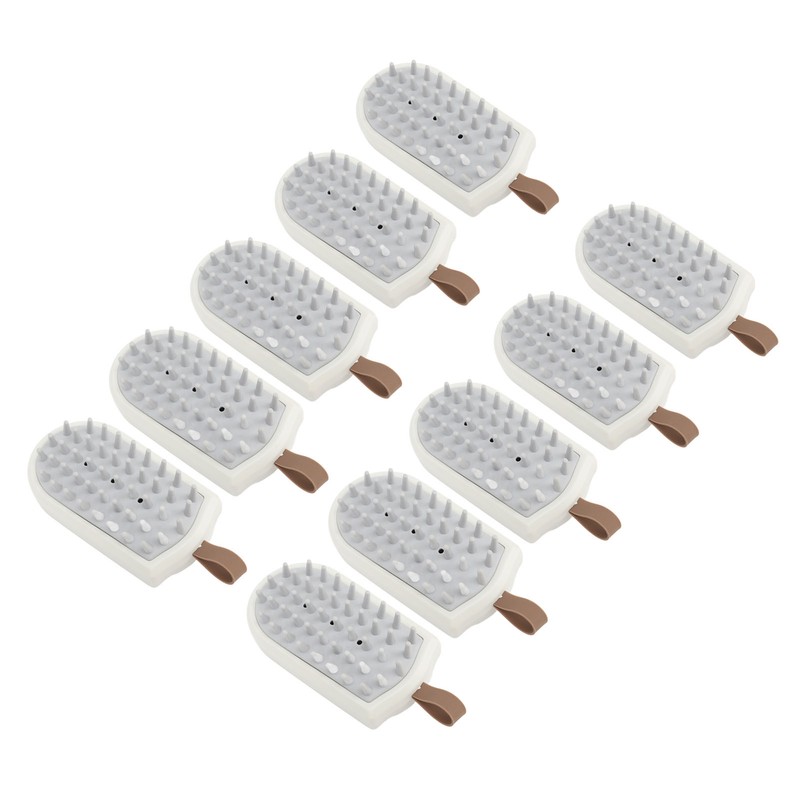 10PCS Silicone Massager Brush Exfoliation Dandruff Removal Ergonomic Hair Scalp