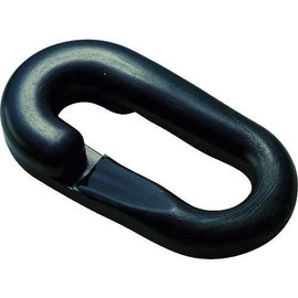 TRUSCO TCJ6BK Plastic Chain Joint, Black, 0.2 inches (6 mm) (Pack of 2)