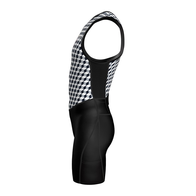 (X-Large, White) - Sparx X Triathlon Suit Men Racing Tri