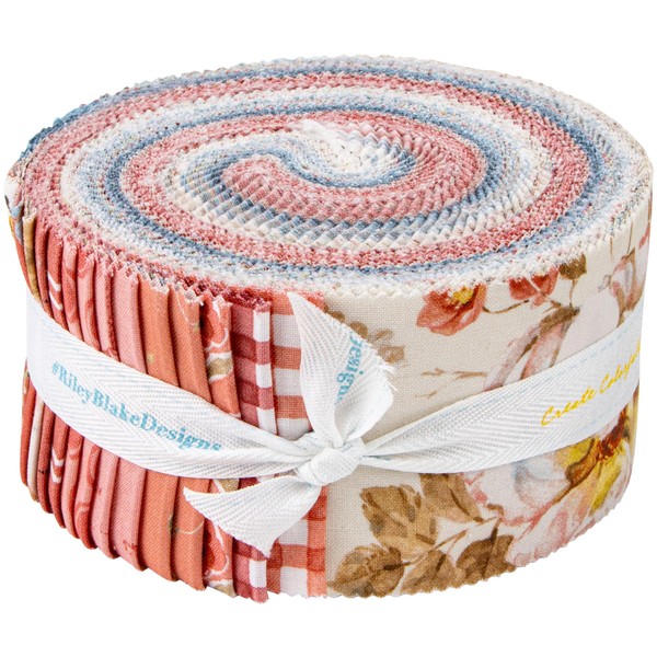 Lisa Audit Countryside Rolie Polie 40 2.5-inch Strips Jelly Roll