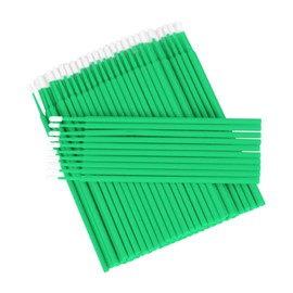 200 Pcs Micro Applicators Brushes, Micro Buds for Eyelashes, Eye Make-up Applicators, Eyelash Extension Brush for Eyelash Extensions (LightGreen 200Pcs)