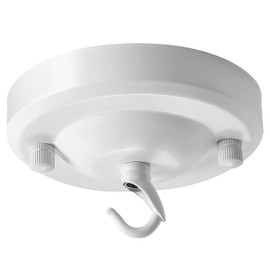 Haultop Light Canopy Kit White, 4.1IN Chandelier Canopy with All Mounting Hardware, Chandelier Hook for Pendant Light, Max Load 22LBS, Chandelier Canopy Kit for Hanging Plants