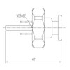 LIXIL INAX PK-A-521 Push Button for Urine Flush Valve