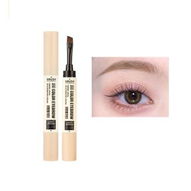 [2024 Limited] xixi Shaping Color Lasting Double Ended Eyebrow Tint Waterproof Sweatproof No Bleeding Light Brown Eyebrow Tint New Feeling Eyebrow Natural Smooth Brush Head Liquid Eyebrow Precision