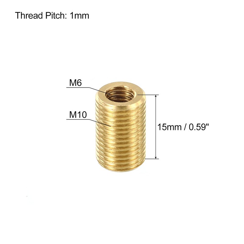 PATIKIL M10 to M6 Fine Thread Adapter Reducer Thread Reducing