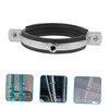jojofuny 90mm Pipe Clamp Split Ring Hanger Galvanized Steel Wall