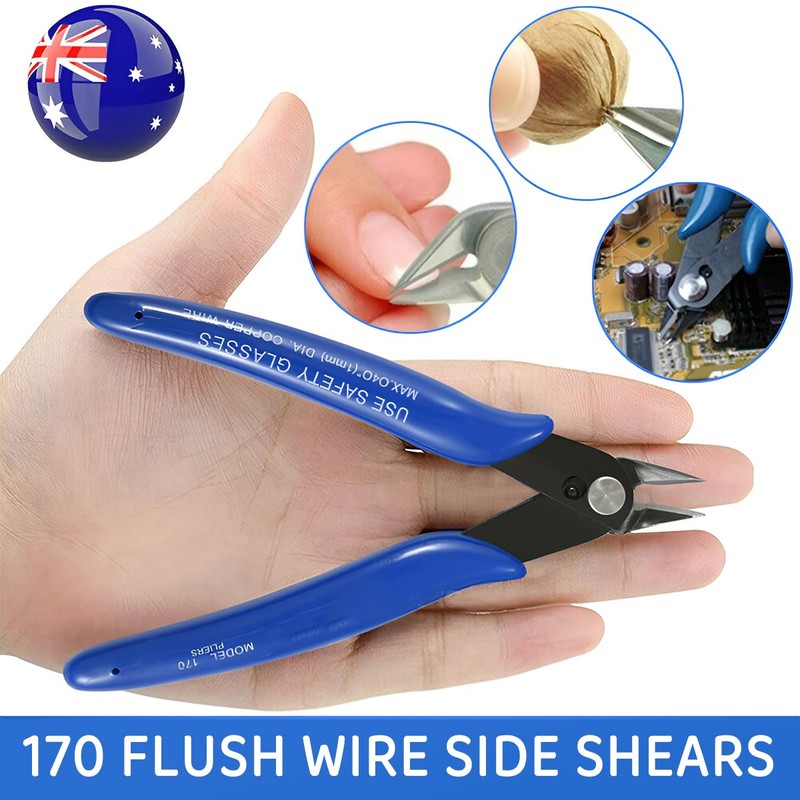 Wire Cutter Plier 170 Flush Wire Side Shears Cutters Pliers