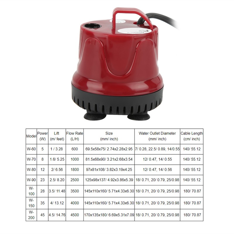 Ultra Silence Aquarium Fish Tank Pond Water Fountain Submersible Pump
