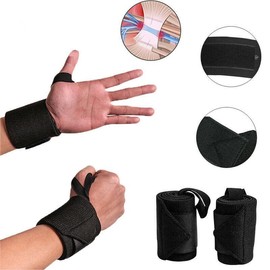 Wrist Wrap Weight Lifting Workout Training Gym Workout Support Straps Adjustable Arm Bands Arm Protection - Suit: Left