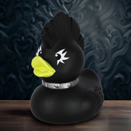 Gothic Duck Cool Punk Duck, Funny Gothic Home Decor & Satanic Rubber Duck Collectibles for Car Dashboard Desktop Home Decor Party Favors Creative Gifts for Kids Adult