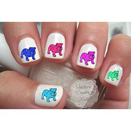 English Bulldog Design #1 Nail Decals