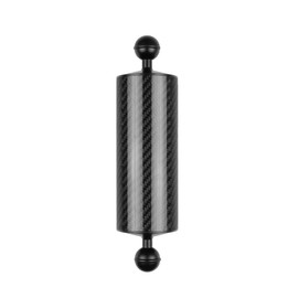 Underwater Camera Buoyancy Arm, Carbon Fiber Ball Head Lamp Mount, SLR Camera Waterproof Housing Accessory (Black, 8 inches)