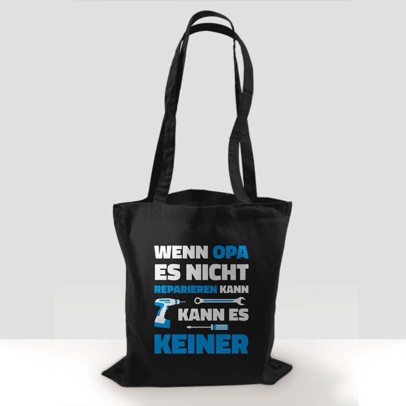 Shirtracer - Cotton Bag - Gifts - Wenn Opa es