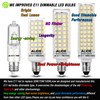 JDE11 Led Bulbs 120V 75W Halogen Candelabra Bulbs Equivalent Dimmable,T3