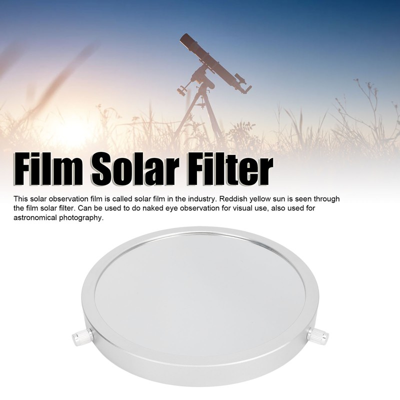 Film Solar Filter for 164‑190mm Objective Lens Astronomical Telescopes Solar