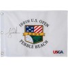2000 US Open @ Pebble Beach White Souvenir Flag w/Tiger