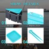VBESTLIFE Plastic Fishing Bait Holder 2 Compartment Earthworm Lure Storage