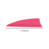 1.75 Inch Plastic Arrow Feathering Shield Shape Rubber Feathers Plastic