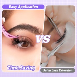 Arison Lashes Spikes Lashes Clusters Lash Eyelash Volume Individual DIY Spiky Extension Thick（Spike Cluster12-20+100D 10-18）