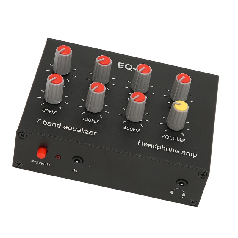 EQ-7 7 Band EQ Equalizer, 12dB High Bass Adjustment, Dual
