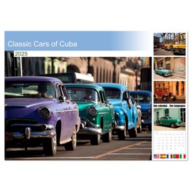 Classic Cars of Cuba (Monthly Wall Calendar 2025 11.7" x 16.5" (open)), CALVENDO 14 Month Calendar