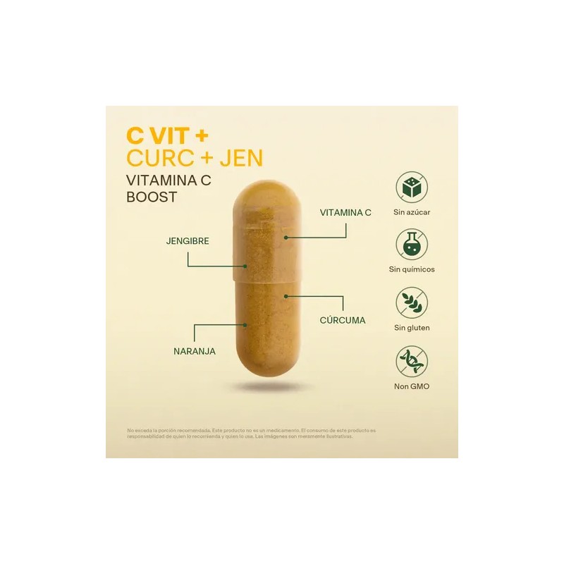 Suplemento Vitamina C 200 Cápsulas | Vitalbotanics