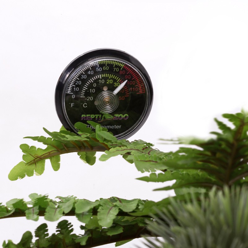 REPTI ZOO Reptile Terrarium Thermometer,Dial Gauges Pet Rearing Box Thermometer