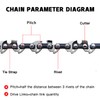 KAKEI 6 Inch Chainsaw Chain 1/4" LP Pitch .043" Gauge