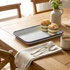 4 Pack Enamel Butcher Tray Palette - 10.8x7.68 Inch Rectangular