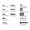 conecto Vesa Screws Set, 64 Pieces, Ideal for TV Mounting,