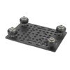 Gantry Plate Aluminum High Strength Gantry Board Black Anodized 3D