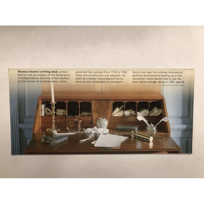 Thomas Stone National Historic Site Park Unigrid Brochure Map Newest