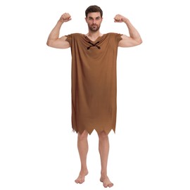 TMSD - Disfraz de Halloween para hombre, color café, talla XXL