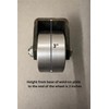 Set of 2 Weld On Trailer Tail Drag Casters, Solid