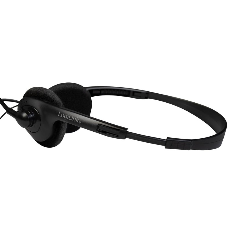 LogiLink HS0055 Stereo Headset 1x 3.5mm Stereo Plug Microphone