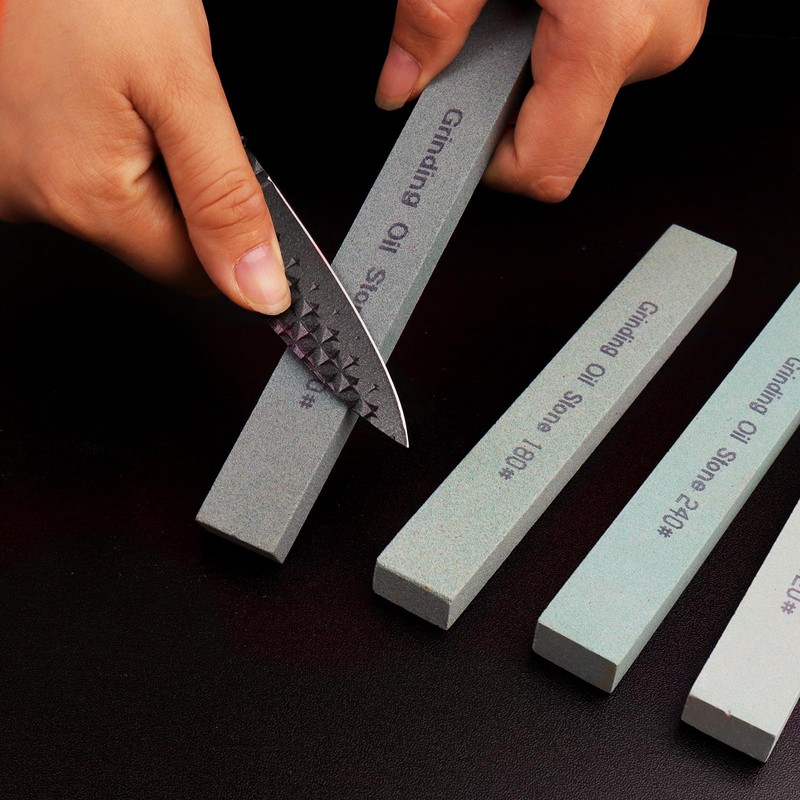 LWCUSNJ 4Pcs Square Sharpening Stone Set -Grits 150#, 180#, 240#,