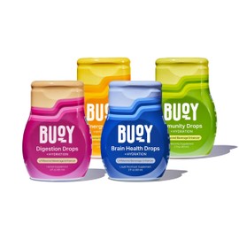 Buoy Electrolyte Drops Variety Pack Digestion + Brain + Energy + Immunity | 160 Servings | No Sugar, No Sweeteners | Dietitian Recommended | Trace Minerals | Unflavored, Subtle Mineral Taste