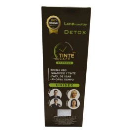 Shampoo Tinte Café Detox LABS INCREDIBLE para Pinta Canas de 400 mL