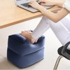 7pcs Inflatable Travel Foot Rest Pillow Height Adjustable 3 Layers