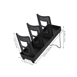 Foldable Organizer Cup holder Lid dispenser, Cup Storage Organizer Suitable For lounge Countertop Coffee Station bar Restaurant Cup Organization Mobile Coffee trailer Coffee Shop (Single row 1PCS)