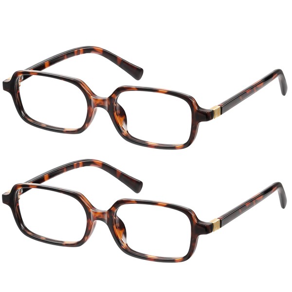 kunchu Reading Glasses for Women Men - Small Square Stylish