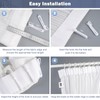 100 Pcs Plastic Curtain Hooks,Adjustable Pinch Pleat Hooks,Curtain Hooks for