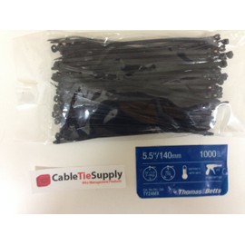 Ty-Rap TY524MX 2-Piece Standard Cable Tie, 5-1/2 in L x 0.14 in W x 0.05 in THK, Nylon