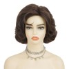 Brown 50s Short Curly Wig for Women Synthetic Costume Wig