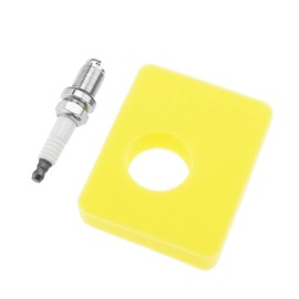ECSiNG Air Filter Service Kit 799579 Compatible with Briggs & Stratton Engines Series 300e 450e 500e 550e 550ex with Air Filter Spark Plug K6RTC